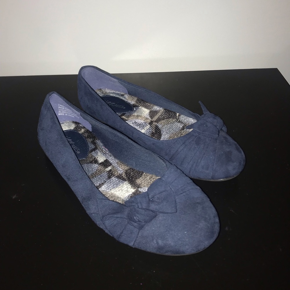 Navy Dress Flats